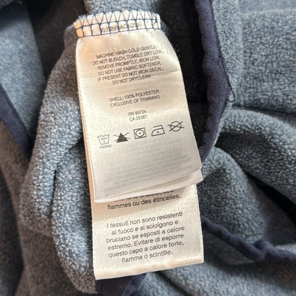 Columbia Blue Gray Quarter Snap Fleece Pullover - Picture 10 of 10